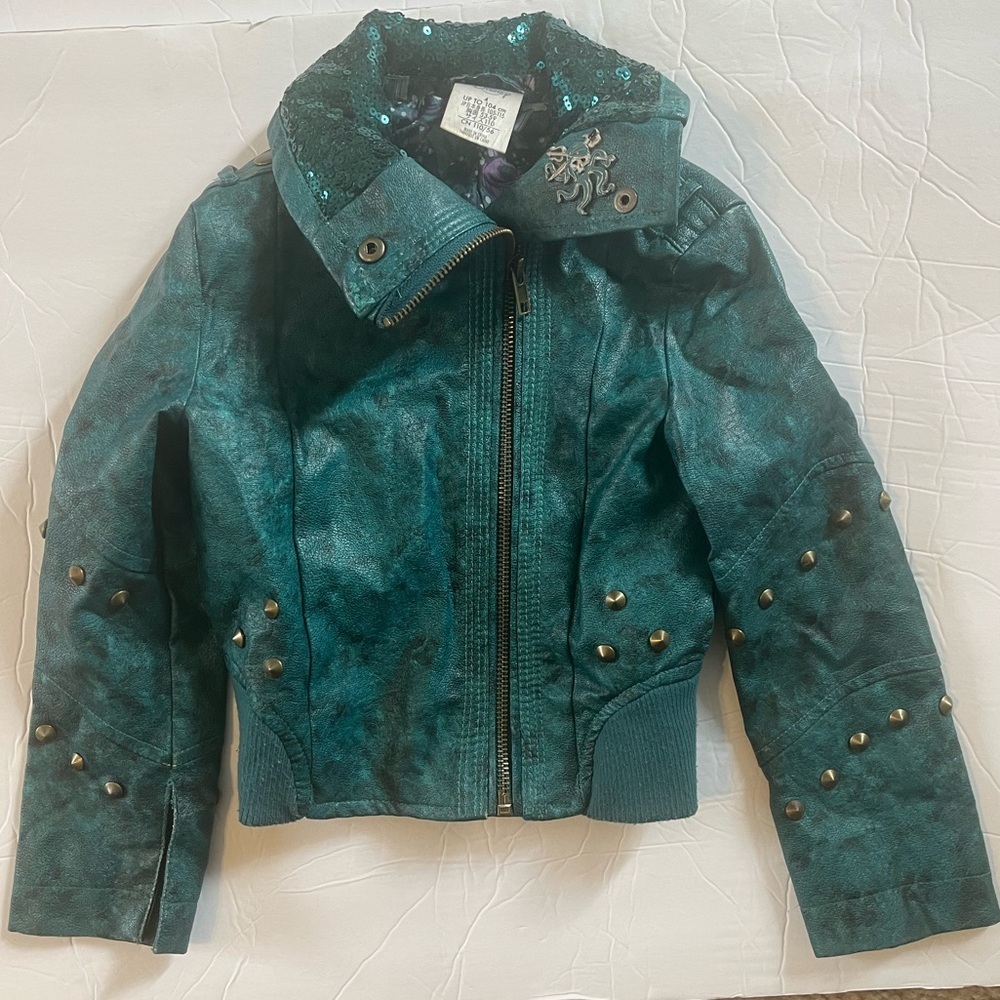 Disney Descendants Mal Faux Leather Jacket – Size 4 (Kids)